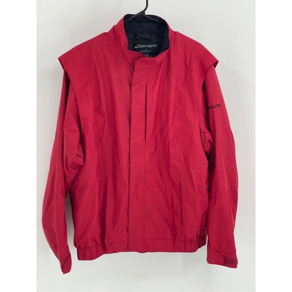 Footjoy Dryjoy Jacket Men’s Size Large‎ Red Full Zip